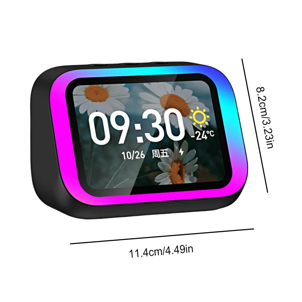 Altoparlante Bluetooth Portatile Con Sveglia E Assistente Vocale Per Camera Da Letto Con App Integrata