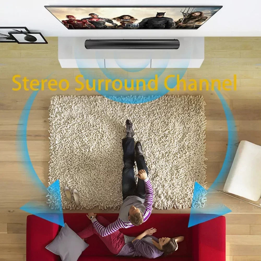 Barra Audio Portatile Potente Altoparlante Bluetooth Senza Fili Surround Stereo Per TV Subwoofer Radio FM Caixa De Som