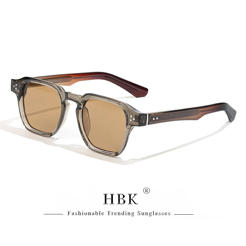 HBK Occhiali Da Sole Uomo Vintage Square Gradient UV400 Sport Outdoor Festa Vacanze Viaggi Guida