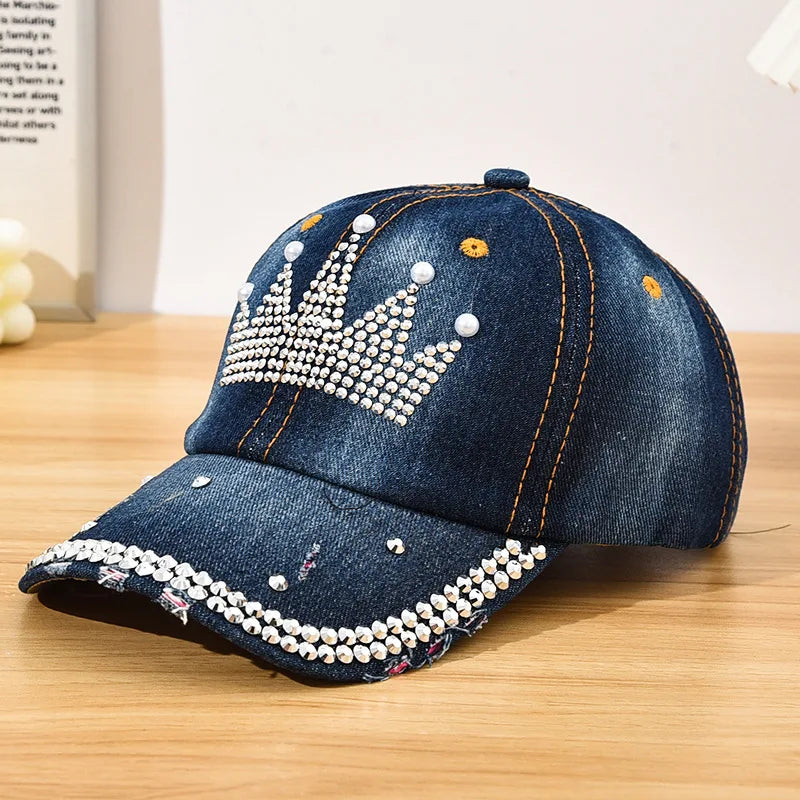 Cappellino Da Baseball Con Diamanti Y2K Motivo Stelle Regolabile Chiusura Posteriore Unisex Design Casual Moda Quotidiana