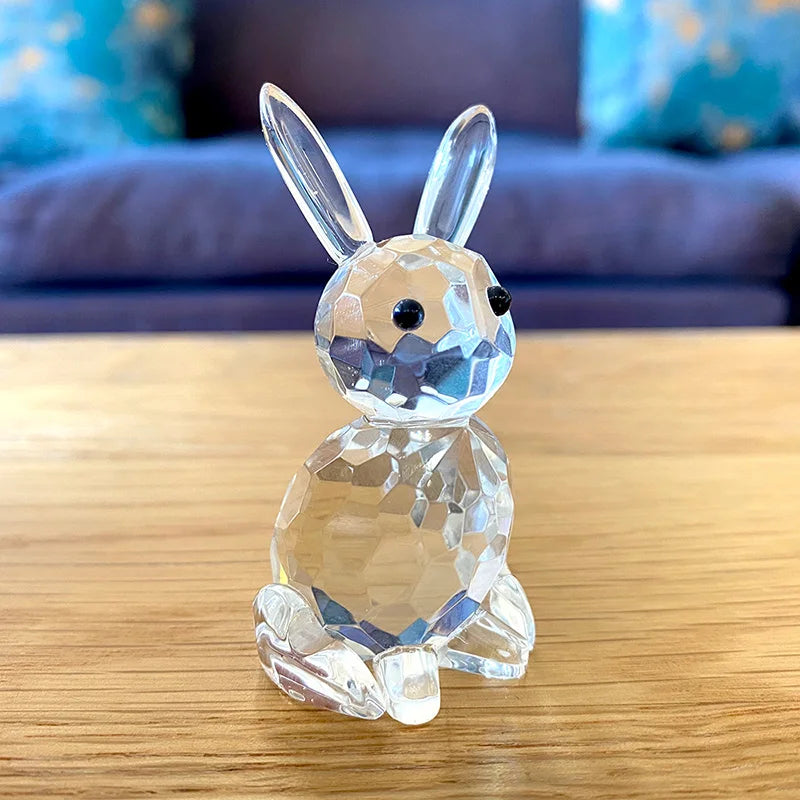 30 Cristallo Trasparente Figurine Animali Carini Scultura in Vetro Decorazioni Ornamento Tavolo Regalo Natale Bambini
