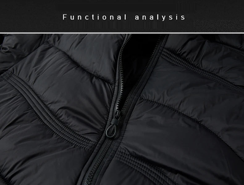 Gilet Termico Impermeabile Uomo CHRLCK per Trekking Campeggio Caccia Sci Pesca Invernale Taglia Grande Caldo e Leggero