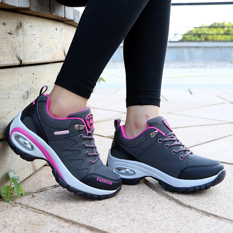 Scarpe Da Ginnastica Da Donna Comode Con Plateau Traspiranti Scarpe Casual Da Donna Stringate Per Esterno