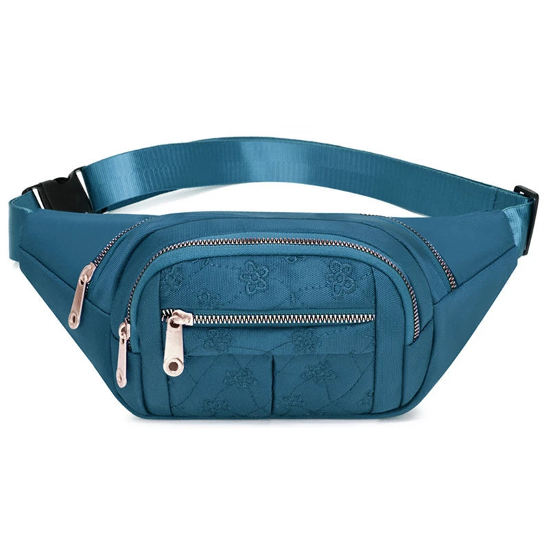 Marsupio da Donna Impermeabile in Tessuto Oxford Borsa a Cintura e Tracolla Borsa a Banana Moda Femminile