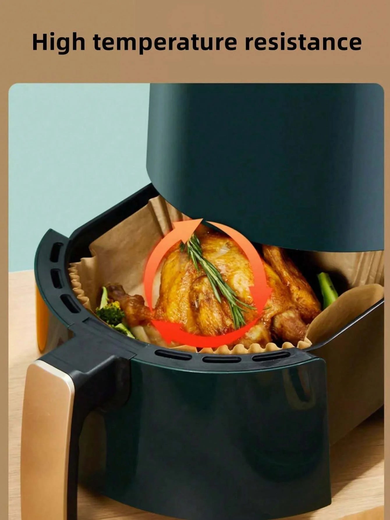 Carta Da Forno Usa E Getta Antiaderente Per Friggitrice Ad Aria Microonde Forno Barbecue Cucina YOCITY
