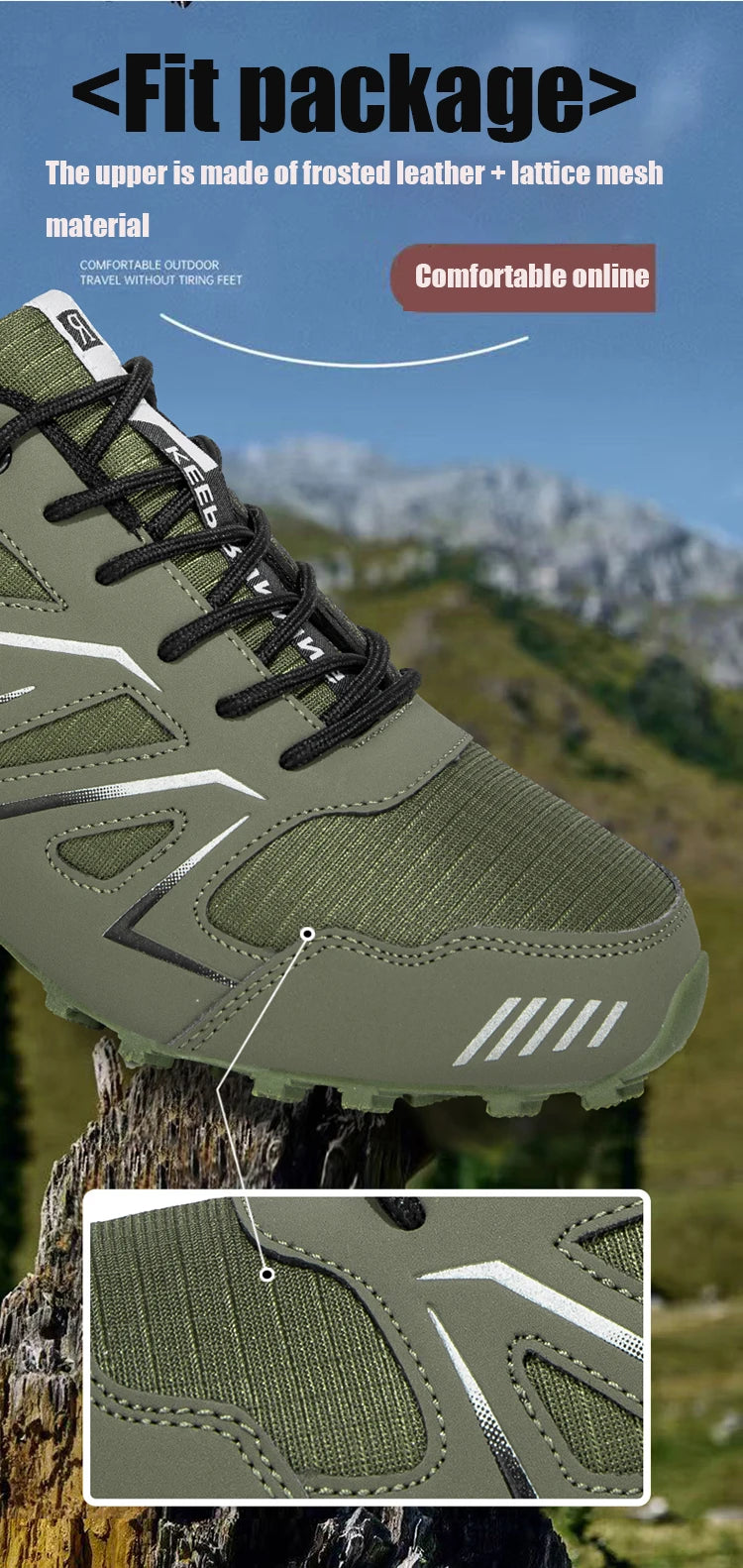 Scarpe Da Trekking Uomo Traspiranti In Rete Antiscivolo Per Terreni Misti All Aperto Resistente All Usura Esterni