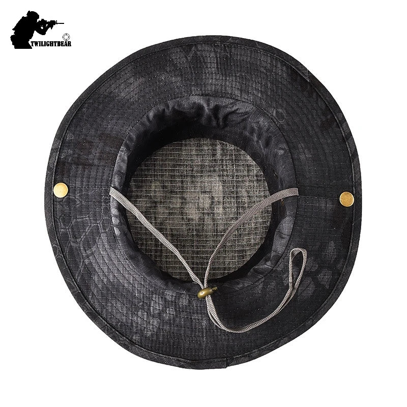 Cappello Boonie Da Pescatore Camouflage All Aperto Protezione Solare Per Esterni Caccia Escursionismo Arrampicata AF056
