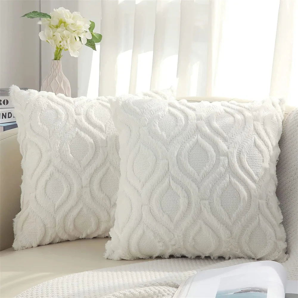 Fodera Per Cuscino Kitinjoy 45x45 In Cotone Peluche Per Divano Letto Soggiorno Casa