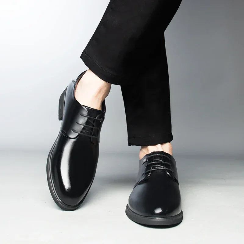 Scarpe Da Uomo Con Aumento Altezza 6 Cm Traspiranti Con Soletta Invisibile Per Uso Quotidiano