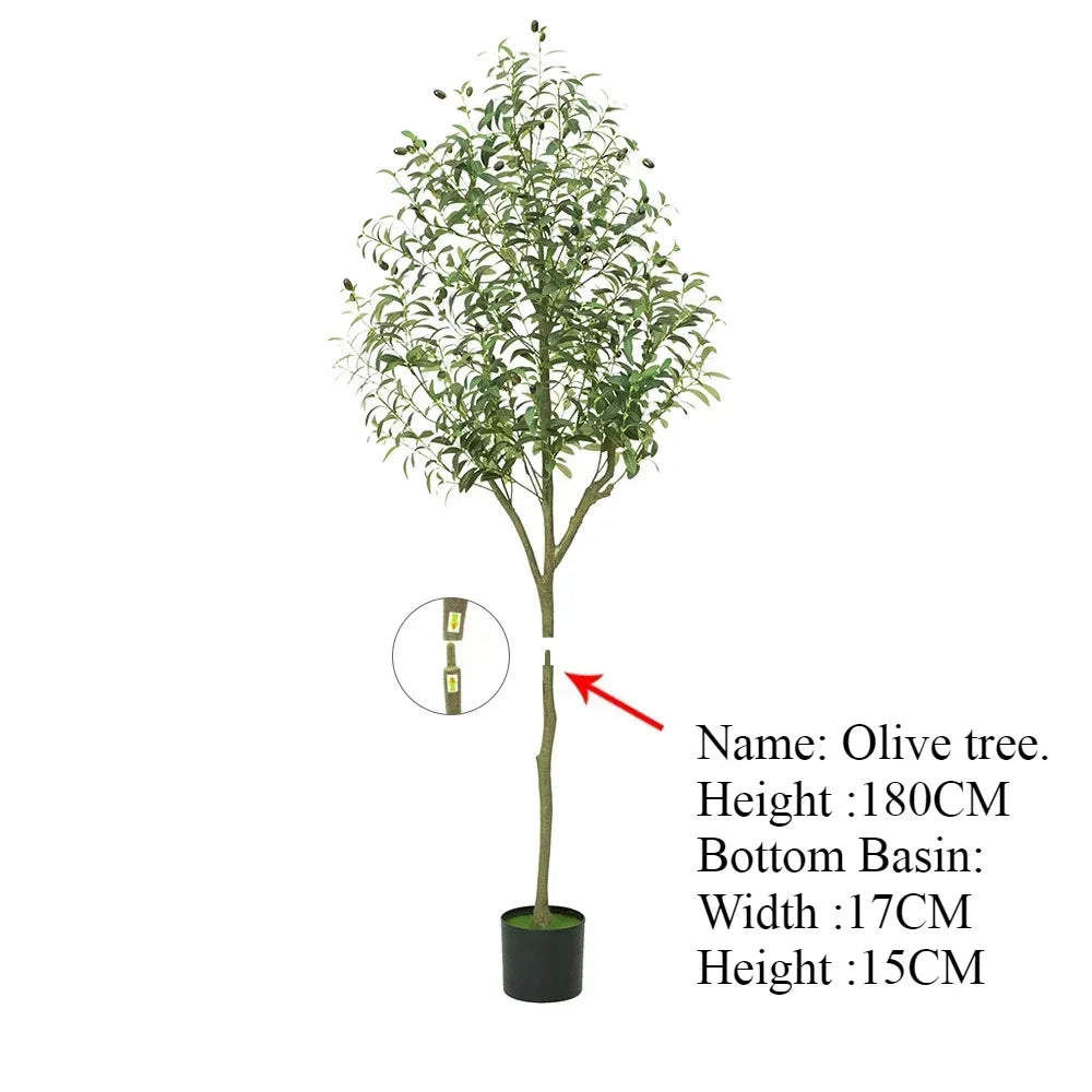 Albero Oliva Artificiale Grande Con Base Regolabile Da 60 Cm A 210 Cm Per Decorazione Ufficio E Casa