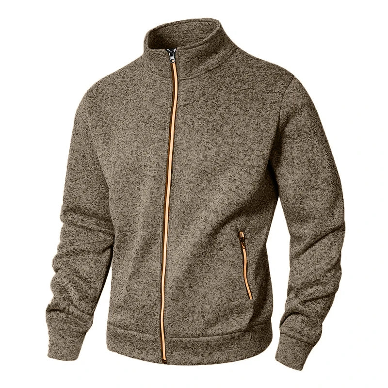 Felpe Da Uomo Autunnali Con Cerniera Cardigan Cappotti Manica Lunga Da Esterno Streetwear Dolcevita Oversize Caldo