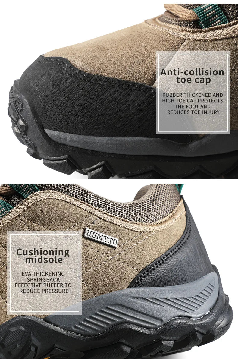 HUMTTO Scarpe Trekking Invernali In Pelle Da Uomo Design Lusso Per All Aperto Traspiranti Aumento Altezza
