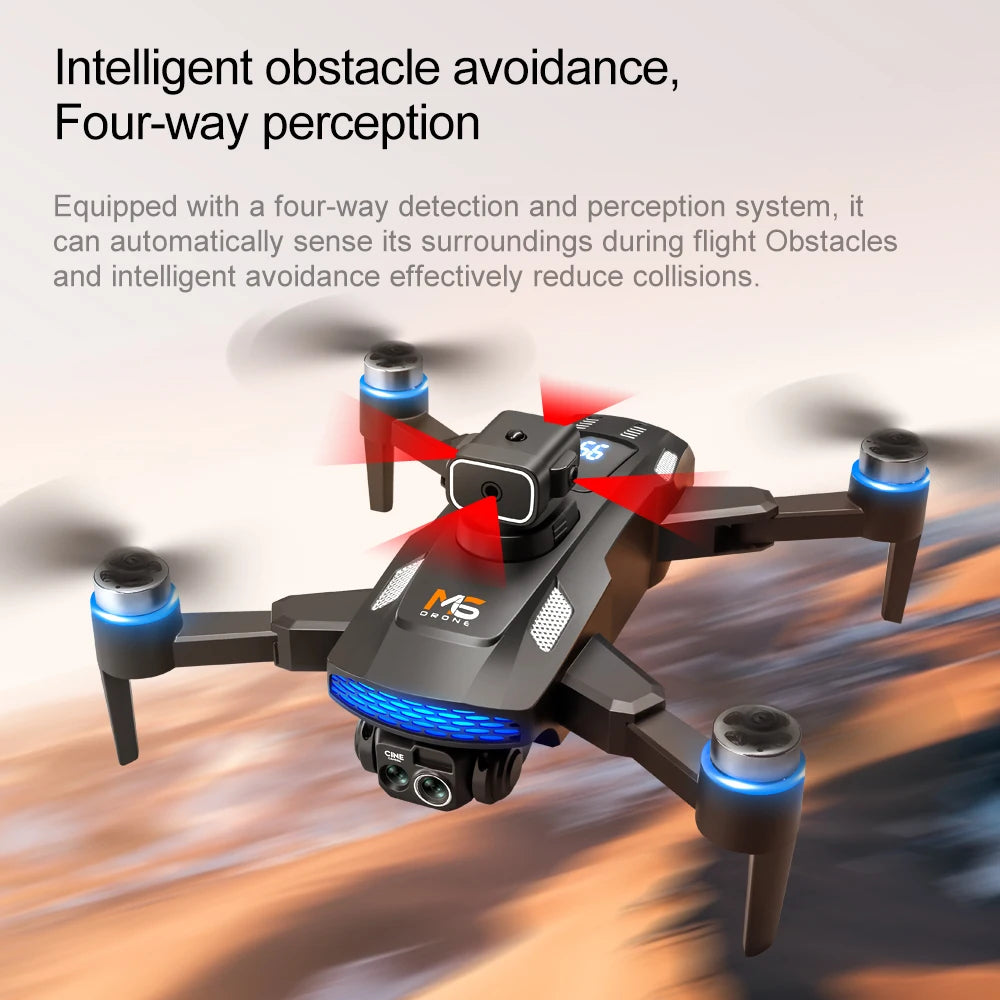 Drone M6 Mini Con Telecamera 4K Schermo Integrato 2 4G WiFi FPV Flusso Ottico Pieghevole Senza Spazzole