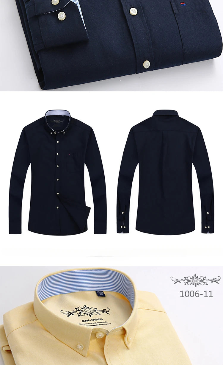 Novità Camicia Da Uomo Slim Fit Maniche Lunghe Formale Con Tasca Singola In Morbido Cotone Scozzese Per Ufficio