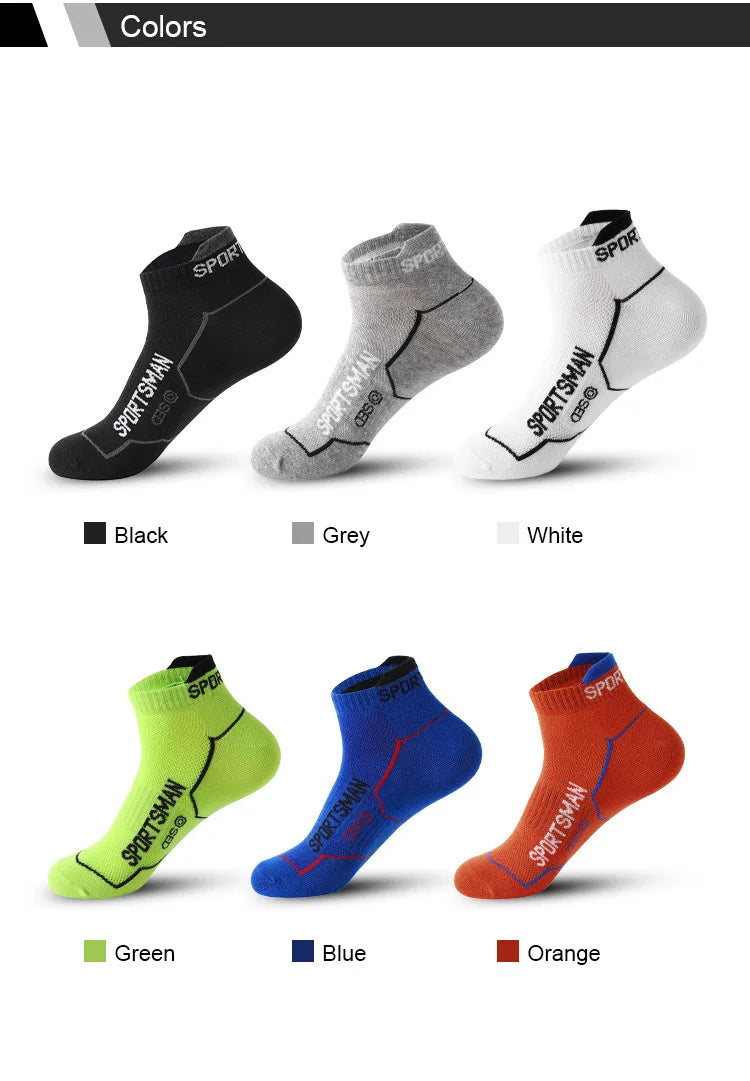 Calzini Corti Da Uomo Per Basket E Corsa Con Rete Traspirante Assorbenti Odori Pack 6 Paia