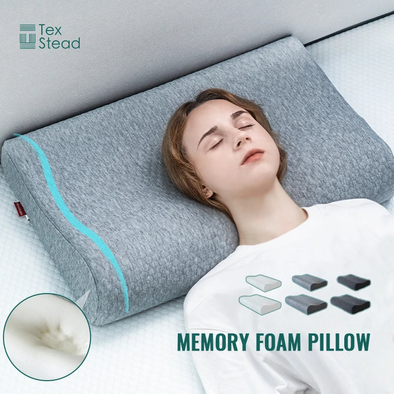 Cuscino Ergonomico In Memory Foam Singolo Con Supporto Cervicale Per Letto Rinfrescante E Traspirante
