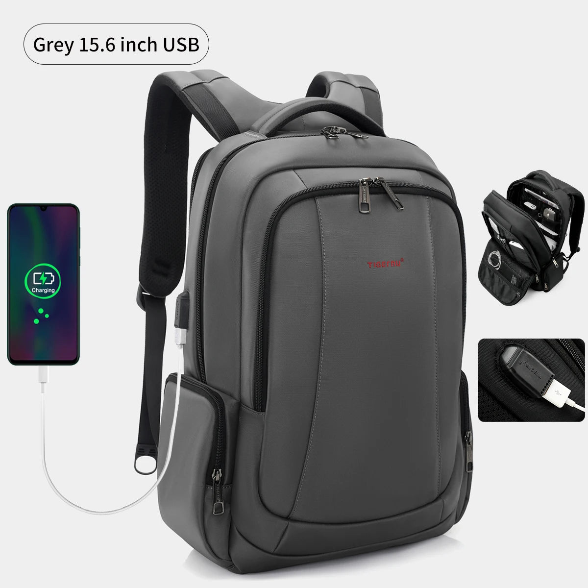 Tigernu Zaino Da Uomo In Nylon 14 15.6 17.3 Pollici Per Laptop Zaino Da Scuola E Viaggio