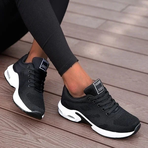Scarpe da Ginnastica con Plateau da Donna Traspiranti in Mesh Per Corsa Tennis Estive Robuste 2024