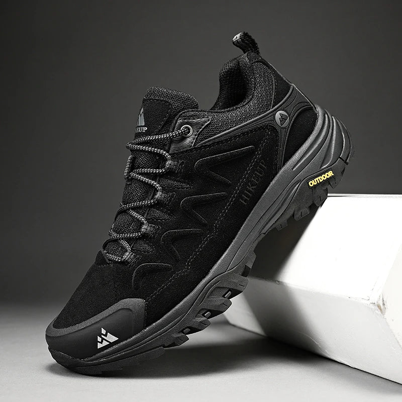 Hikeup Scarpe Da Uomo In Pelle Impermeabili Da Lavoro Invernali Antiscivolo Lusso Moda Stivali Da Uomo