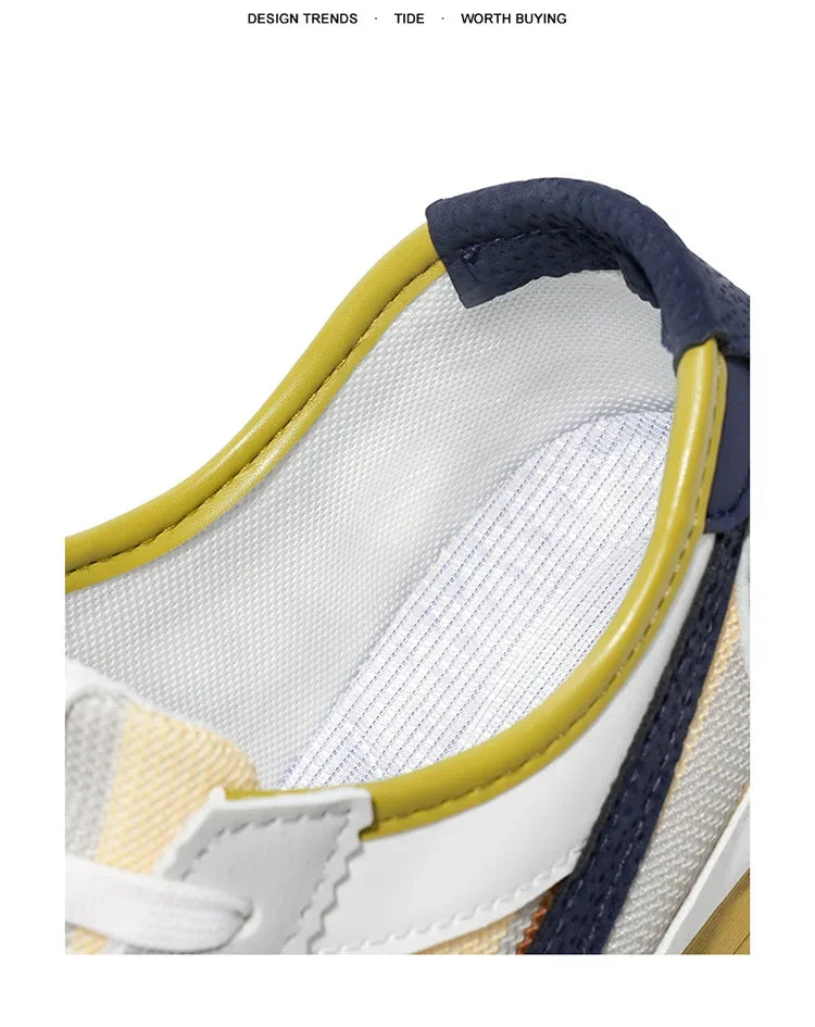 Scarpe Casual Uomo Traspiranti In Tela Versione Aggiornata Primavera Estate Punta Tonda Fodera In Poliestere