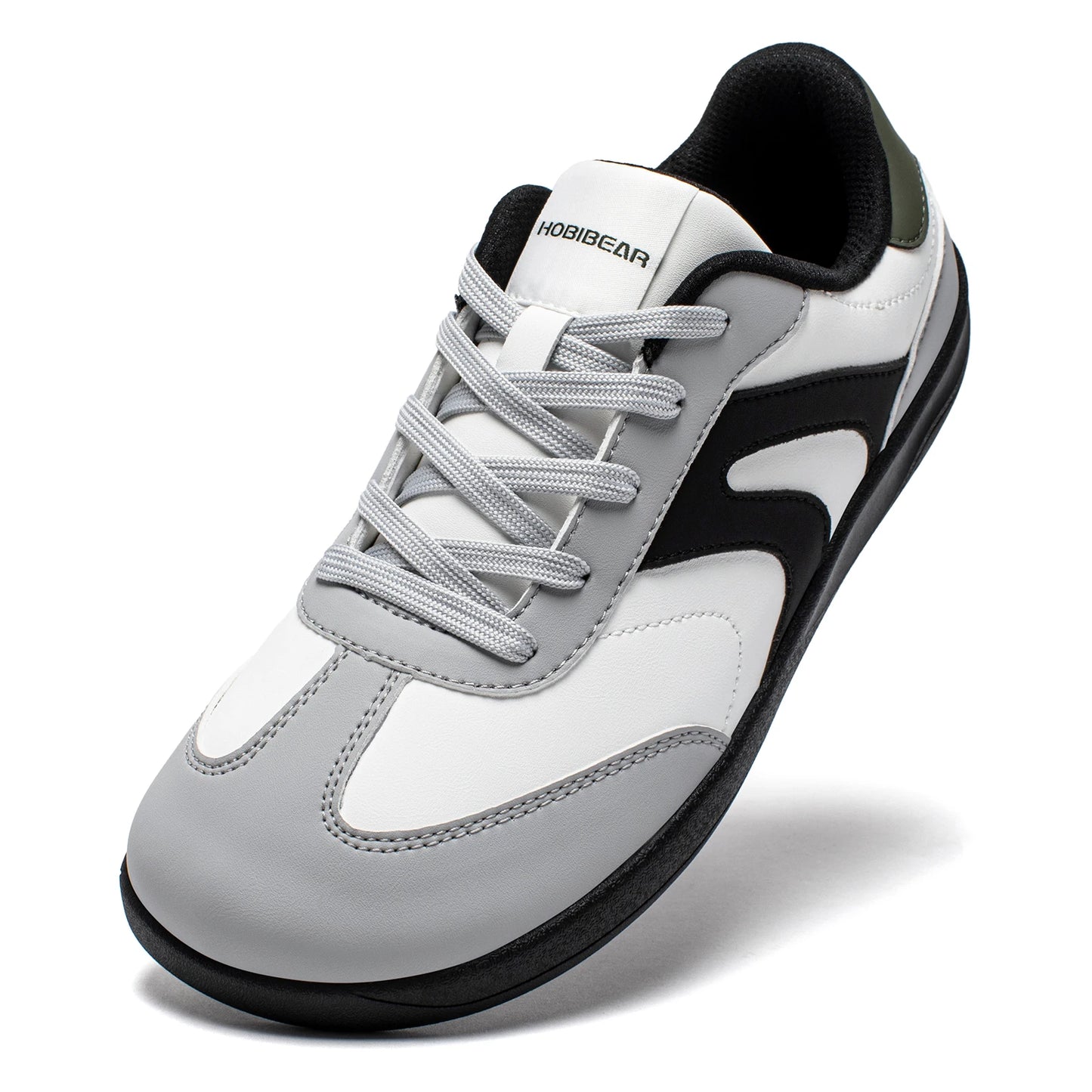 Hobibear Scarpe A Punta Larga Sneakers Unisex In Pelle Artificiale Zero Drop Retrò Per Uomo E Donna