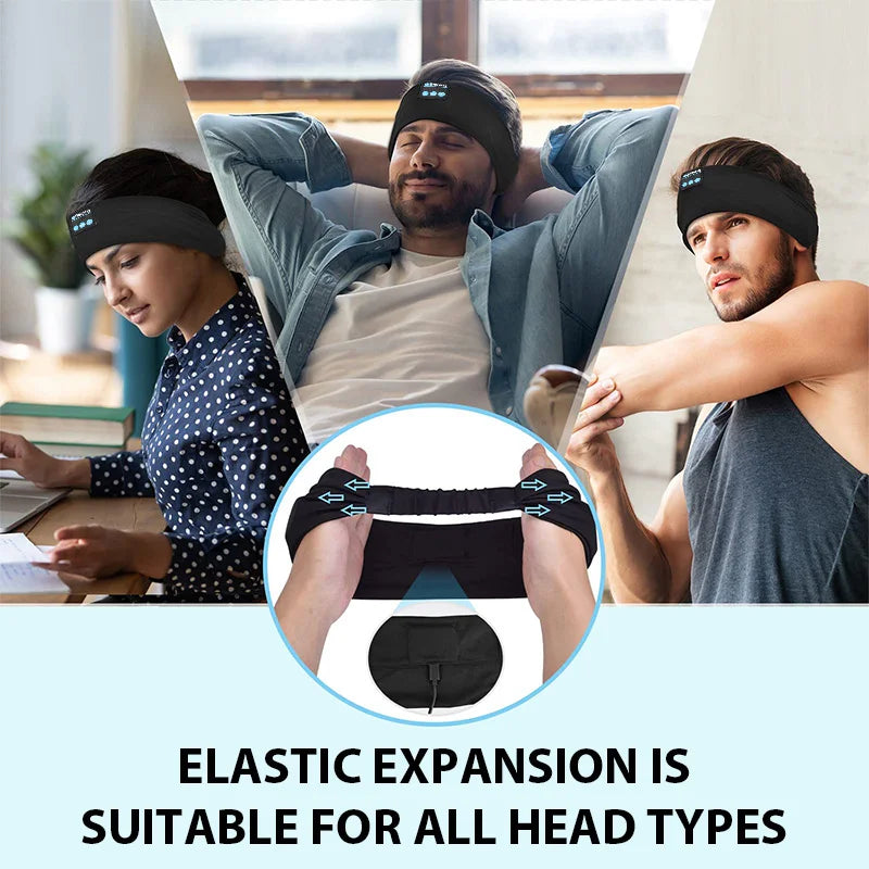 Cuffie Bluetooth Wireless In Fascia Per Dormire Con Maschera Per Occhi E Musica Integrata Per Fitness E Yoga