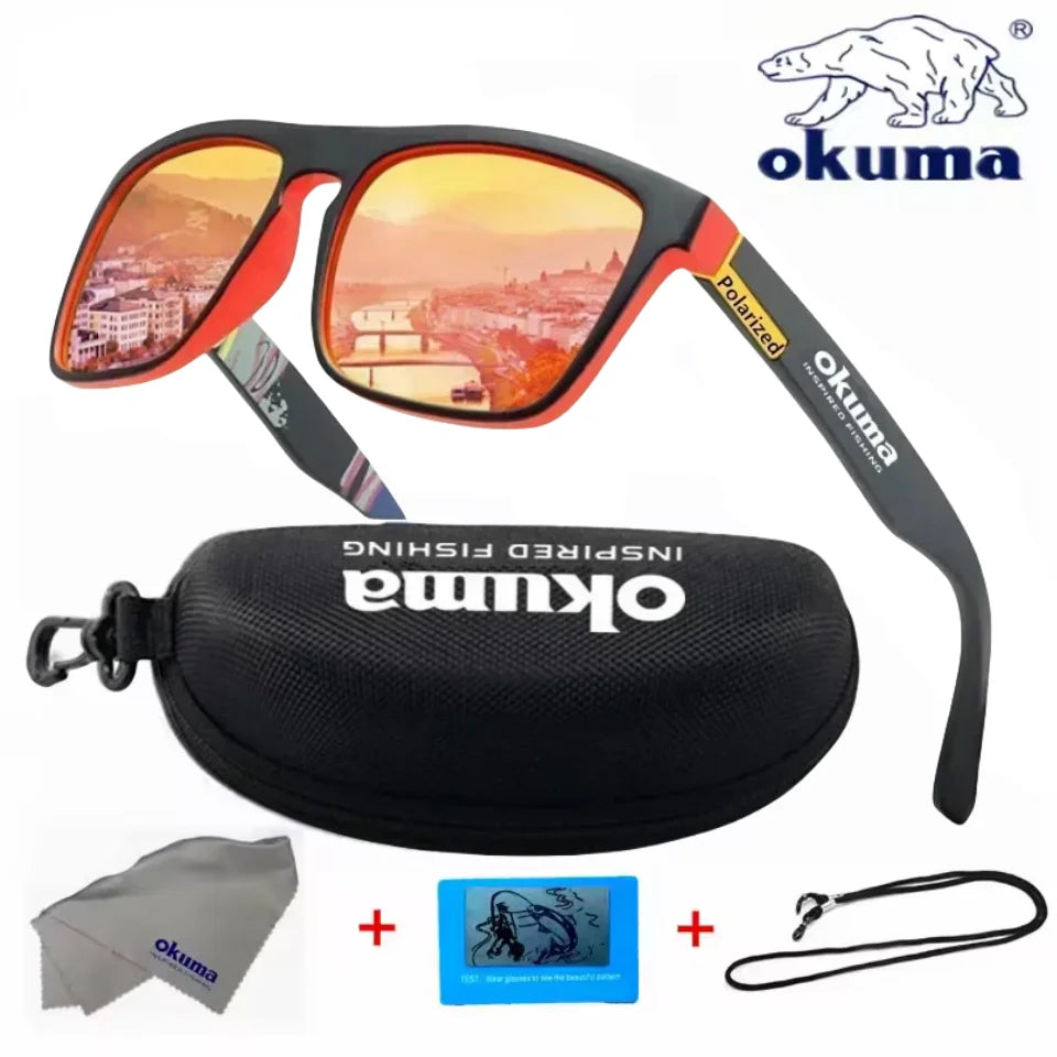 Occhiali Da Sole Polarizzati Okuma UV400 Anti Luce Forte Abbagliamento Per Ciclismo Guida Pesca