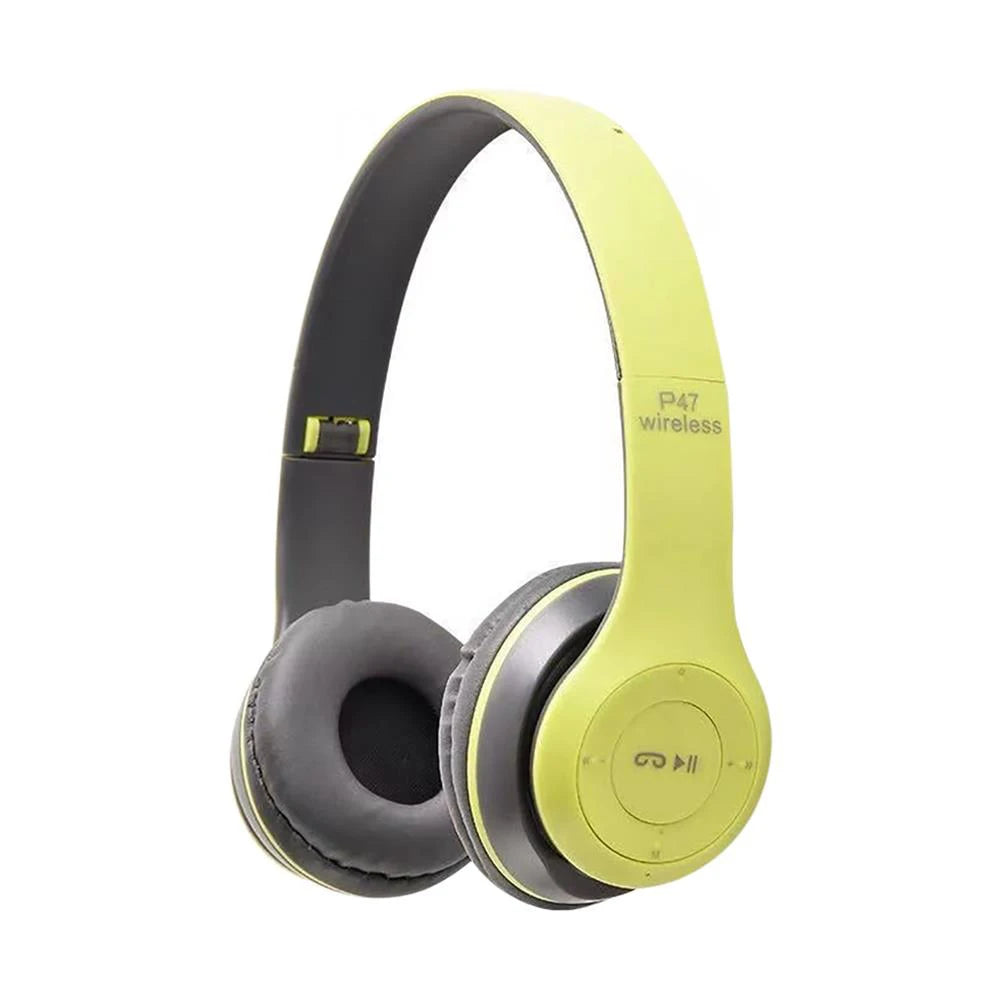 Cuffie Wireless Bluetooth 5.3 Over Ear HiFi Senza Cancellazione Del Rumore Microfono Integrato Sport Gaming Lettore