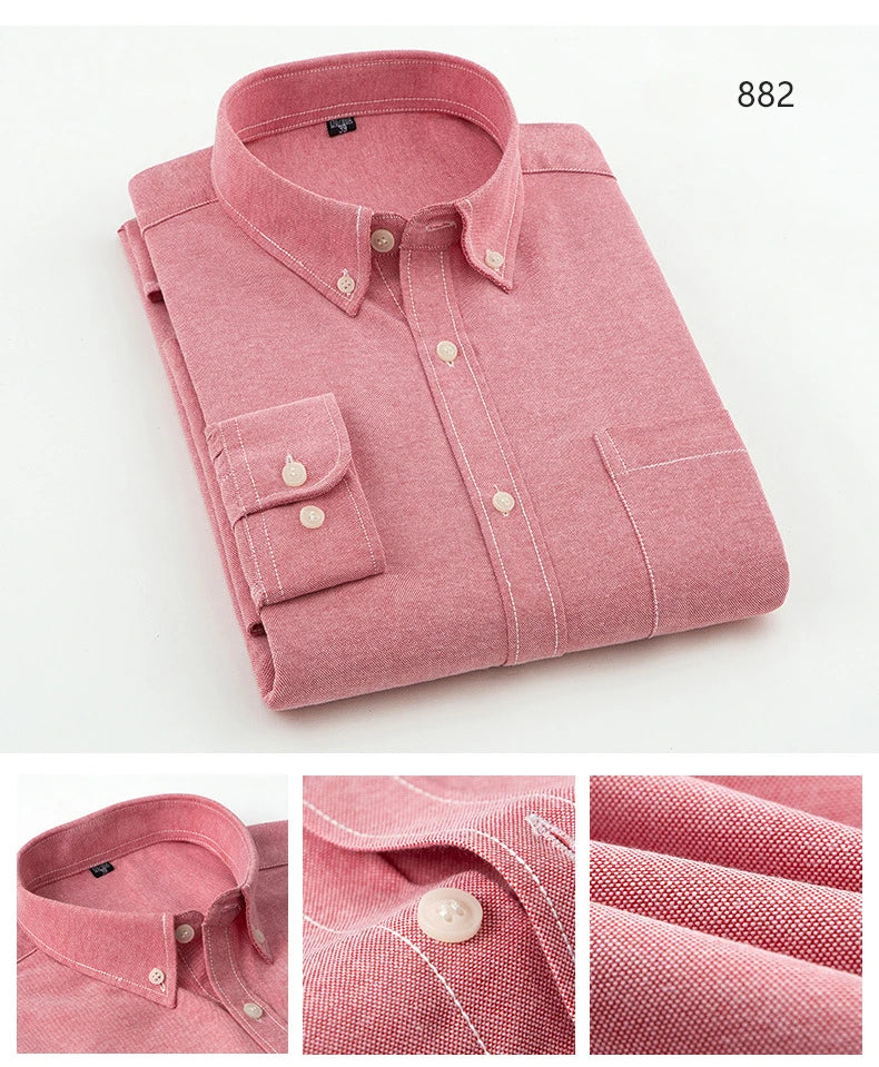 Novità Camicia Da Uomo Slim Fit Maniche Lunghe Formale Con Tasca Singola In Morbido Cotone Scozzese Per Ufficio