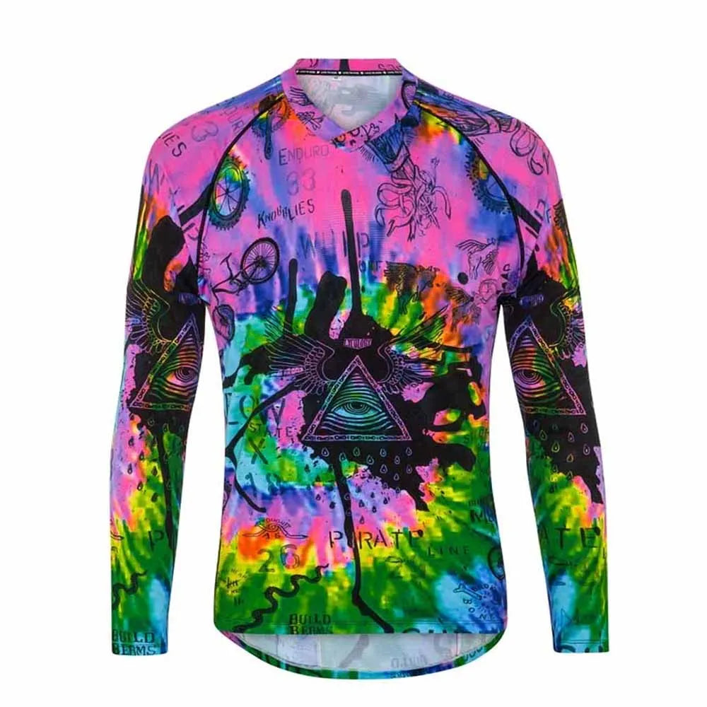 Maglia Da Ciclismo Uomo A Maniche Lunghe Per MTB Fuoristrada Enduro Downhill Abbigliamento Sportivo Per Corse Su Strada