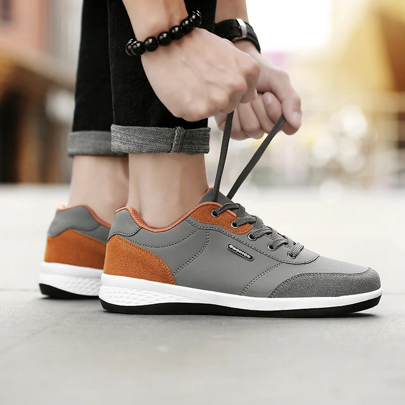 Scarpe Da Uomo Impermeabili Primavera Autunno Scarpe Da Ginnastica Da Passeggio In Pelle Antiscivolo Per Tempo Libero