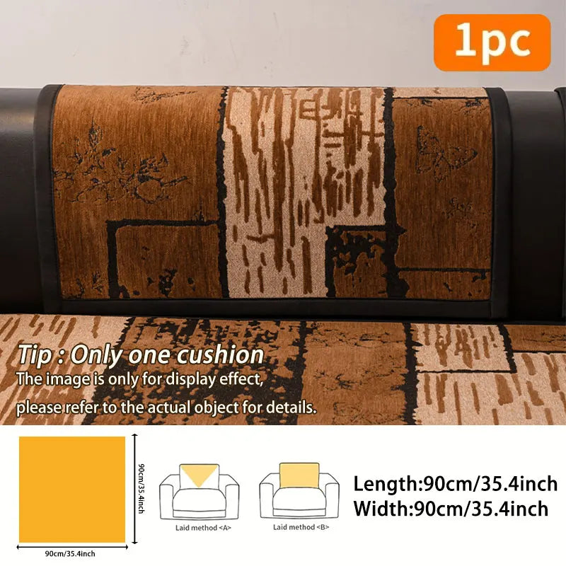 1 cuscino per divano in stile retrò con un lusso leggero e un tocco di fascia alta, adatto a tutte le stagioni, fodera per divano antiscivolo