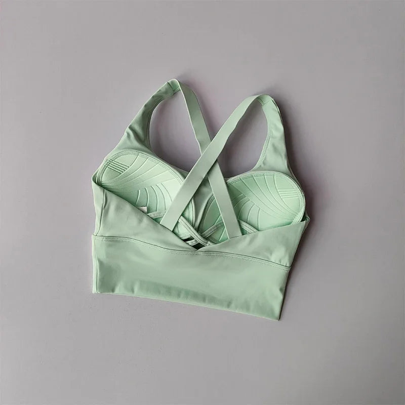 Reggiseno Sportivo Tutto In Uno Alta Intensità Antiurto Per Corsa Yoga Fitness Estivo WX238
