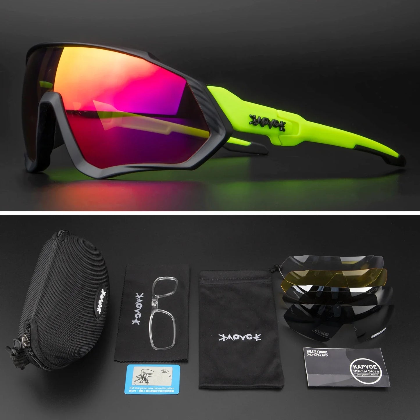 Occhiali Da Ciclismo Polarizzati Per Sport All'Aperto Corsa Pesca MTB Bici Da Strada Unisex Uomo Donna