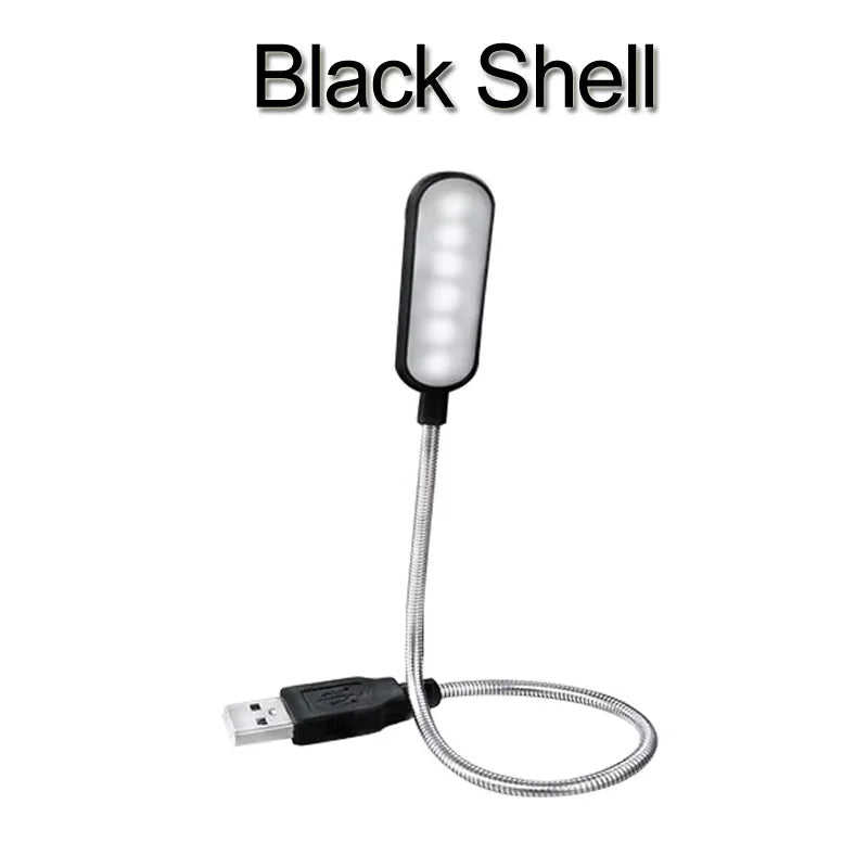Homefish Lampada LED USB Mini Flessibile Lettura Notturna Portatile per Power Bank Laptop Notebook PC