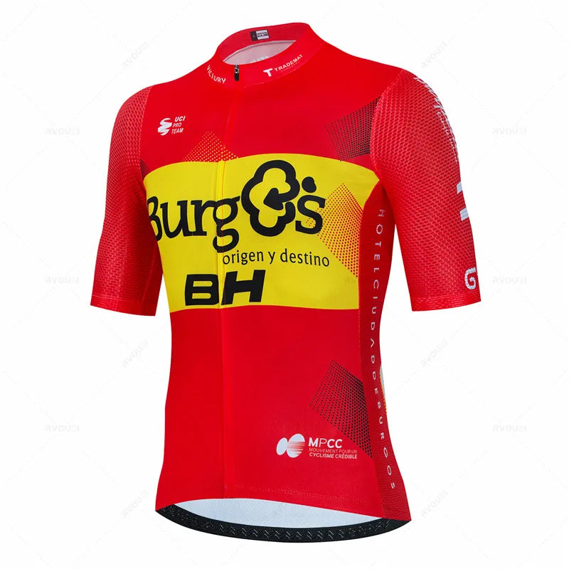 Nuovo BH Burgs Team 2024 Maglia Da Ciclismo Uomo E Pantaloncini Da Bici Set MTB Estivo Asciugatura Rapida