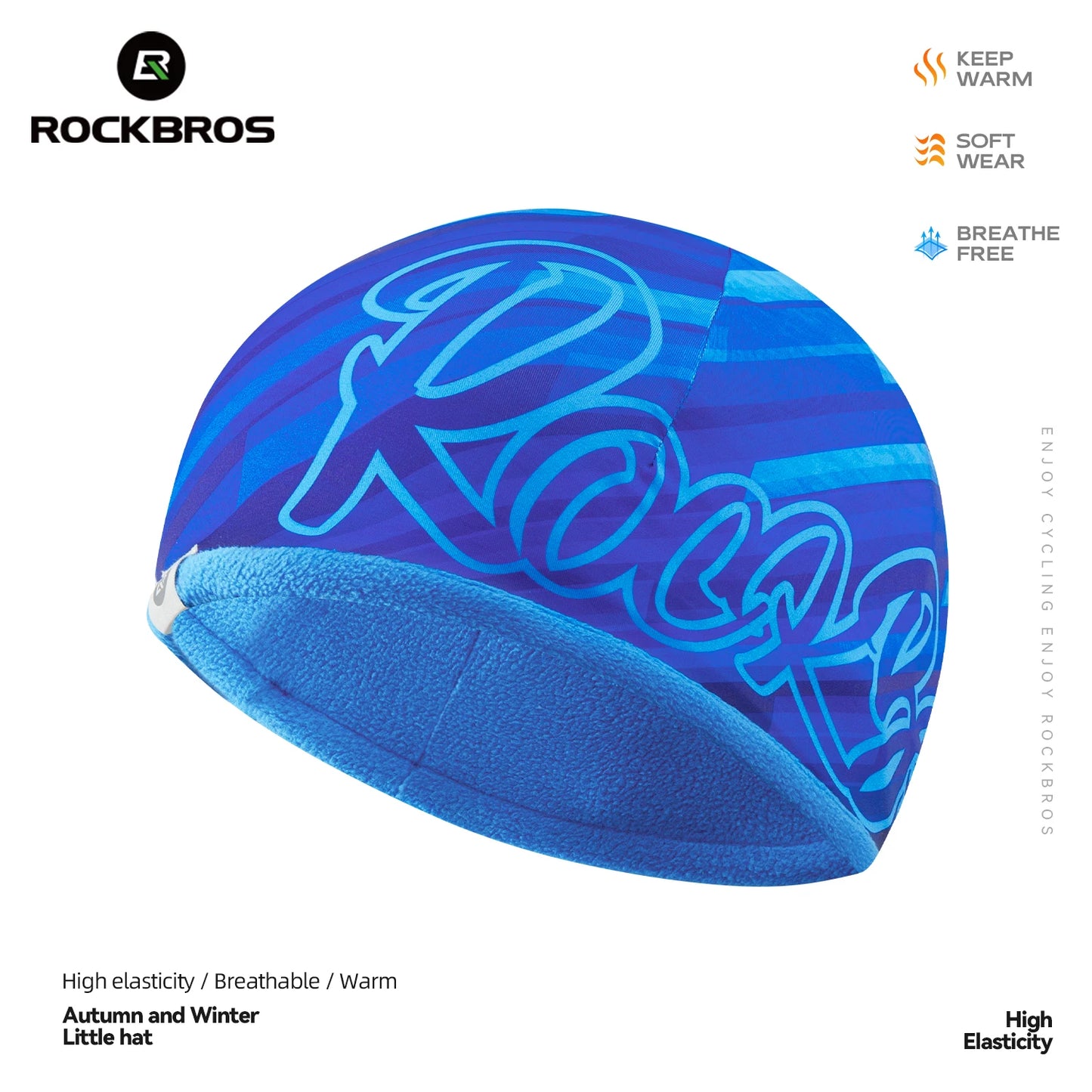 Rockbros Cappello Da Ciclismo Autunno Inverno Antivento Caldo Pile Spazzolato Doppio Da Indossare Unisex Per Pendolari