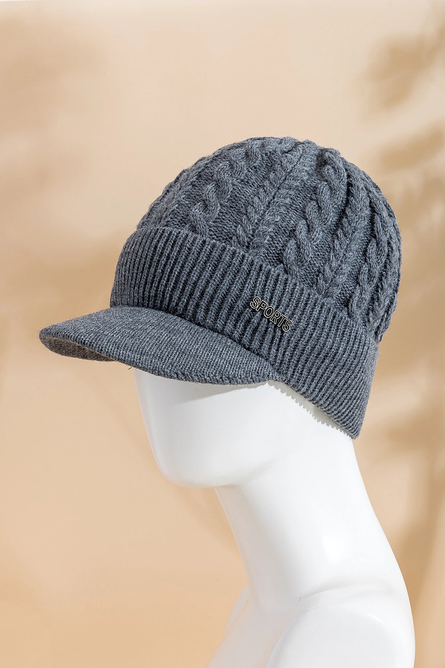 Cappello Invernale Unisex Caldo Con Bordo Foderato In Pelliccia Sportivo Per Uomo Donna Lavorato A Maglia All Aperto