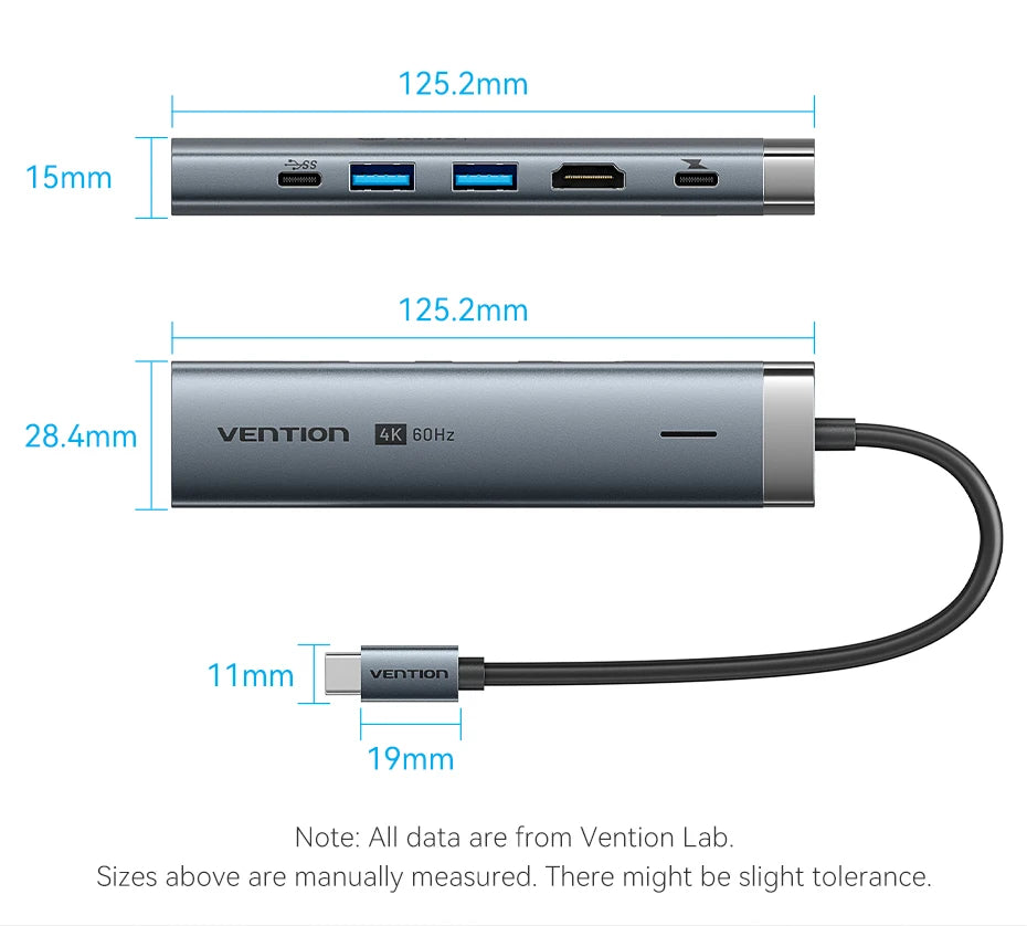 Hub USB C 4K60Hz HDMI RJ45 PD 100W Adattatore Per MacBook iPad Pro Air M2 M1 Samsung USB 3 0