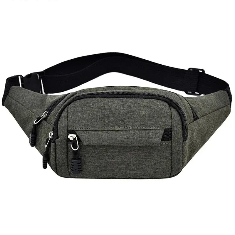 Marsupio Sportivo Unisex Da Uomo E Donna Borsa A Tracolla In Tela Oxford Porta Telefono Petto Casual