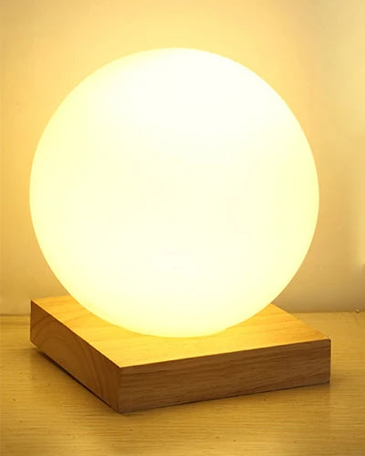 Adelier Lampada Da Tavolo Moderna Ferro Corpo Bianco Base In Legno Giallo Telaio Per Camera Da Letto Soggiorno Lettura