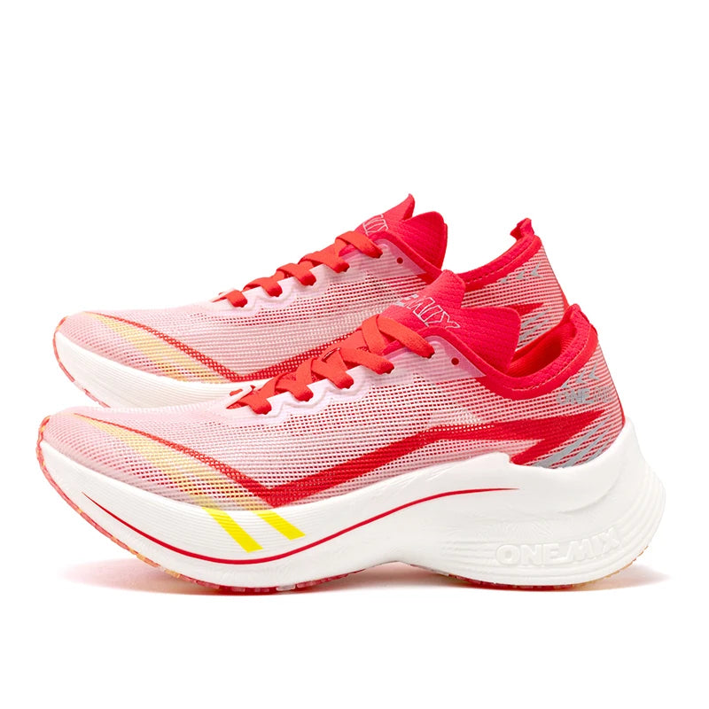 ONEMIX Marathon Scarpe Da Corsa Con Piastra In Carbonio Uomo Antiurto Rimbalzo Ultraleggero E Supporto Stabile
