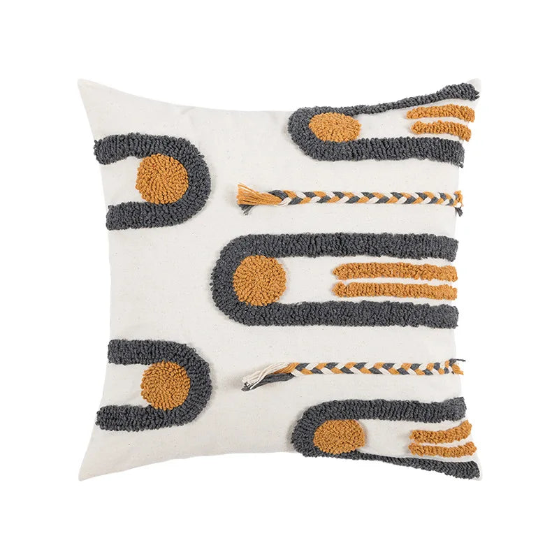 Fodera Per Cuscino Bohemien Geometria Ricamata In Nappa Personalizzata Federa Lunga Soggiorno E Divano Decorazioni Casa