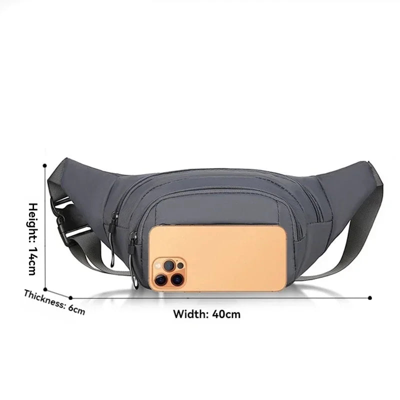 Marsupio Da Uomo In Tela Ultra Sottile Antifurto Per Corsa All Aperto Unisex Sportivo