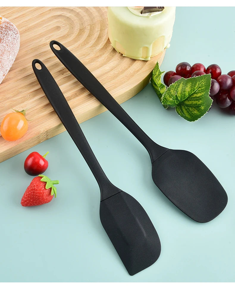 Set Di Utensili Da Cucina In Silicone Sei Pezzi Con Spatola Raschietto Integrato Per Crema Spazzola Per Olio