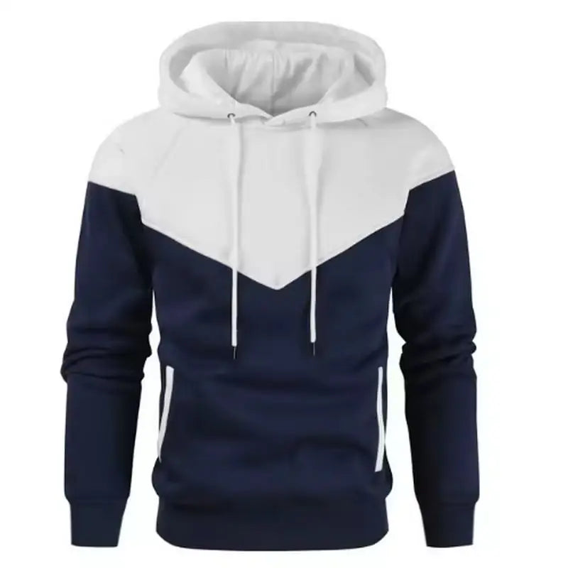 Felpa Con Cappuccio Da Uomo In Tinta Unita In Pile Caldo Streetwear Casual Allentata Traspirante Con Cappuccio Di Marca