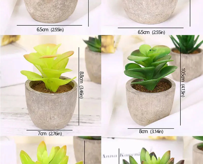 Mini Piante Succulente Artificiali Sempreverdi In Vaso Piccolo Per Ufficio Casa Decorazioni Da Tavolo Fiori Finti