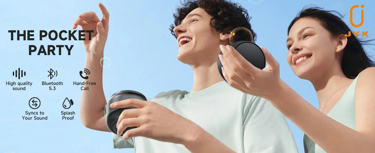 Mini Altoparlante Portatile Wireless Con Ricarica USB Stereo HD E Bassi Potenti Ideale Per Eventi All'Aperto