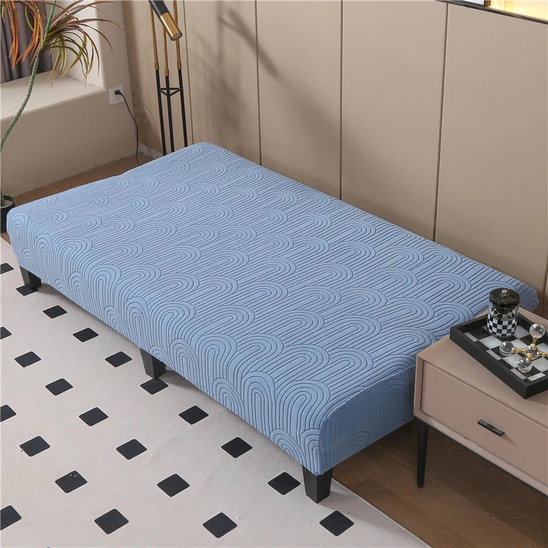 Copridivano Per Divano Letto Jacquard Elasticizzato Senza Braccioli Per Soggiorno E Mobili Pieghevoli