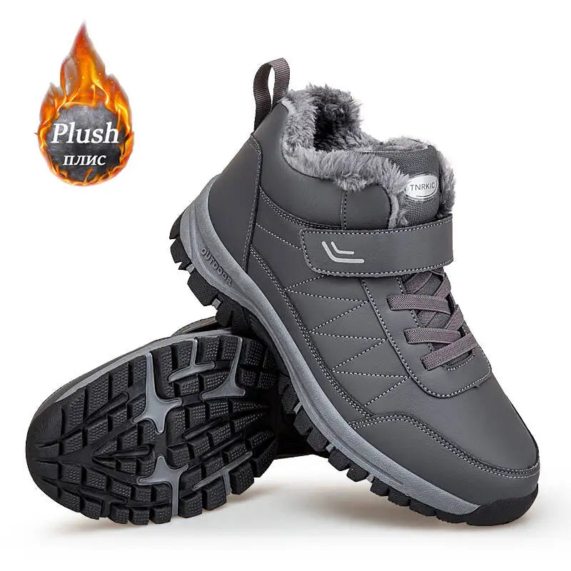 Stivali Invernali Da Uomo In Pelle PU Impermeabili Scarpe Casual Calde Alta Qualità Stivaletti Sneakers